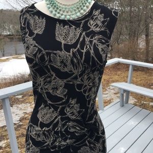 anthropologie LEIFFSDOTTIR Dress Size 4 Black/taup